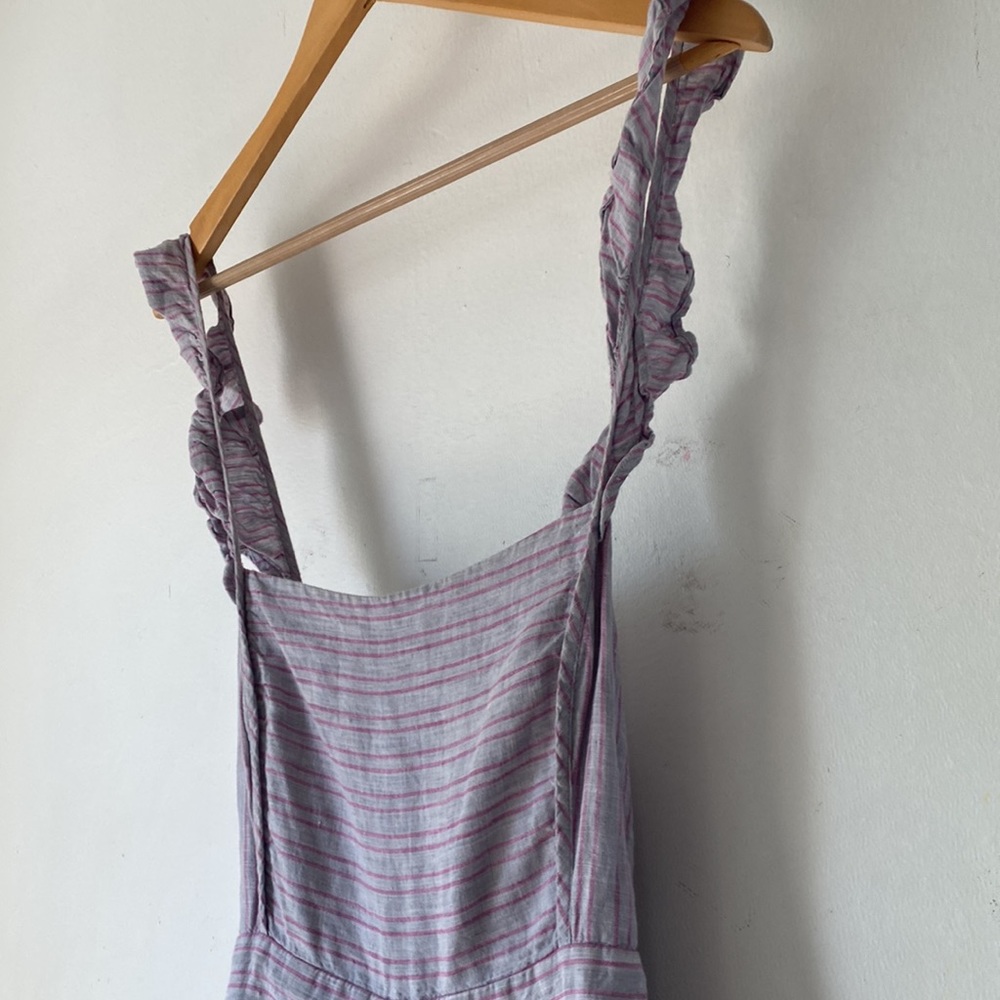 Anthro Elevenses 14 Linen Nantucket Jumpsuit - Picture 8 of 13